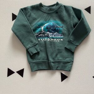 PM Kids|Baby gender neutral vintage crewneck sweatshirt•••Turquoise tone